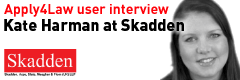 Kate Harman at Skadden