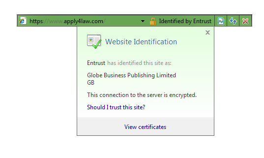 SSL Green Bar